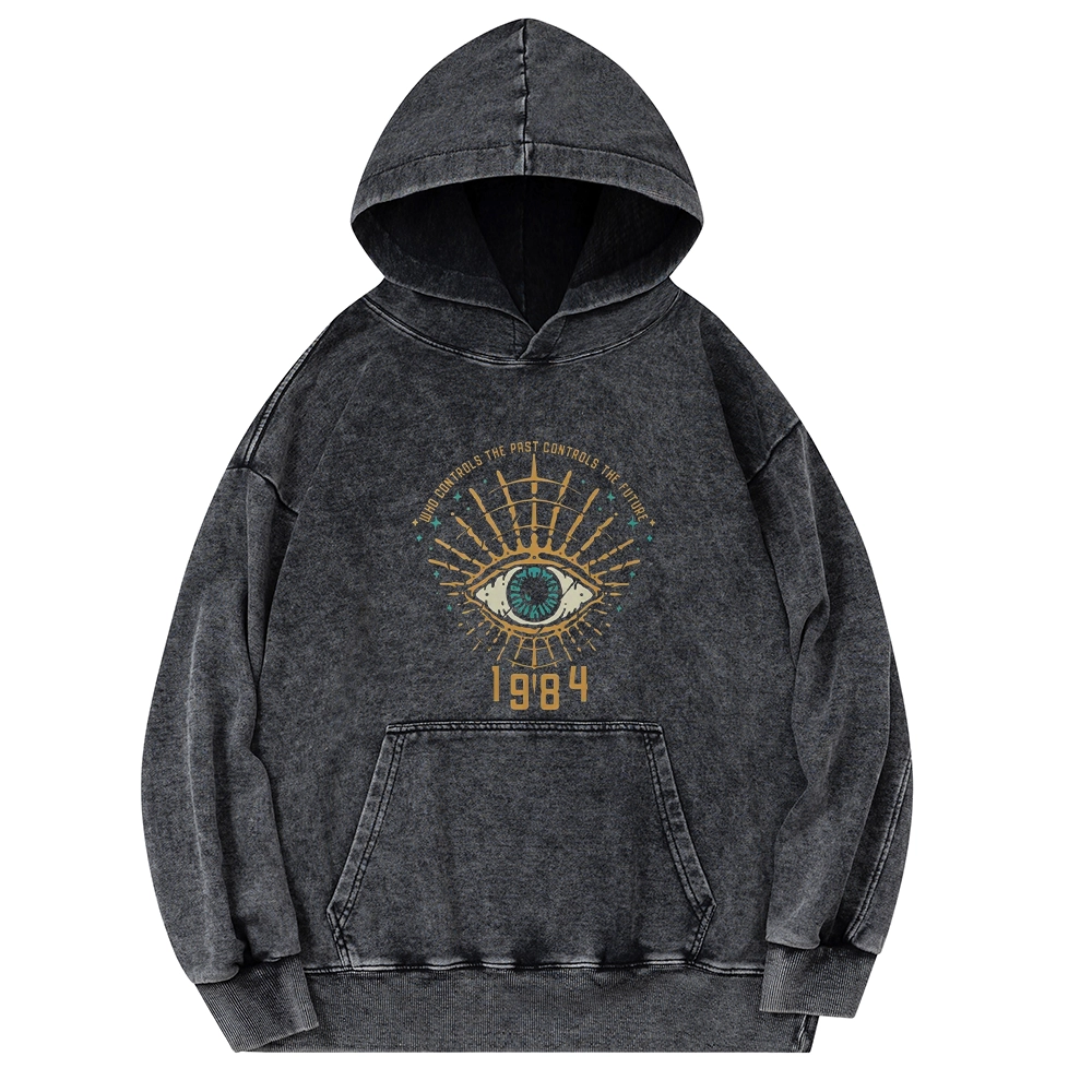 Pagewings George Orwell 1984 Unisex Washed Hoodie