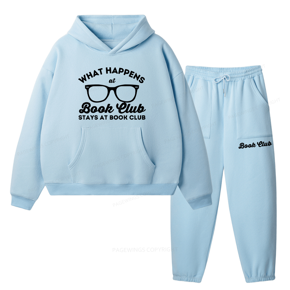 Pagewings What Happens At Book Club Unisex Fleece Hoodie Set