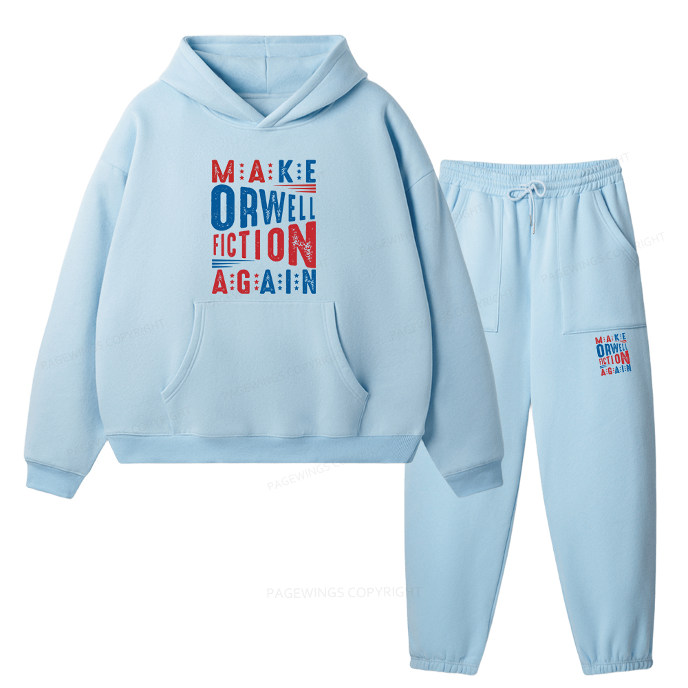 Pagewings 1984 Book Unisex Fleece Hoodie Set