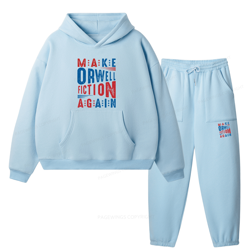 Pagewings 1984 Book Unisex Fleece Hoodie Set