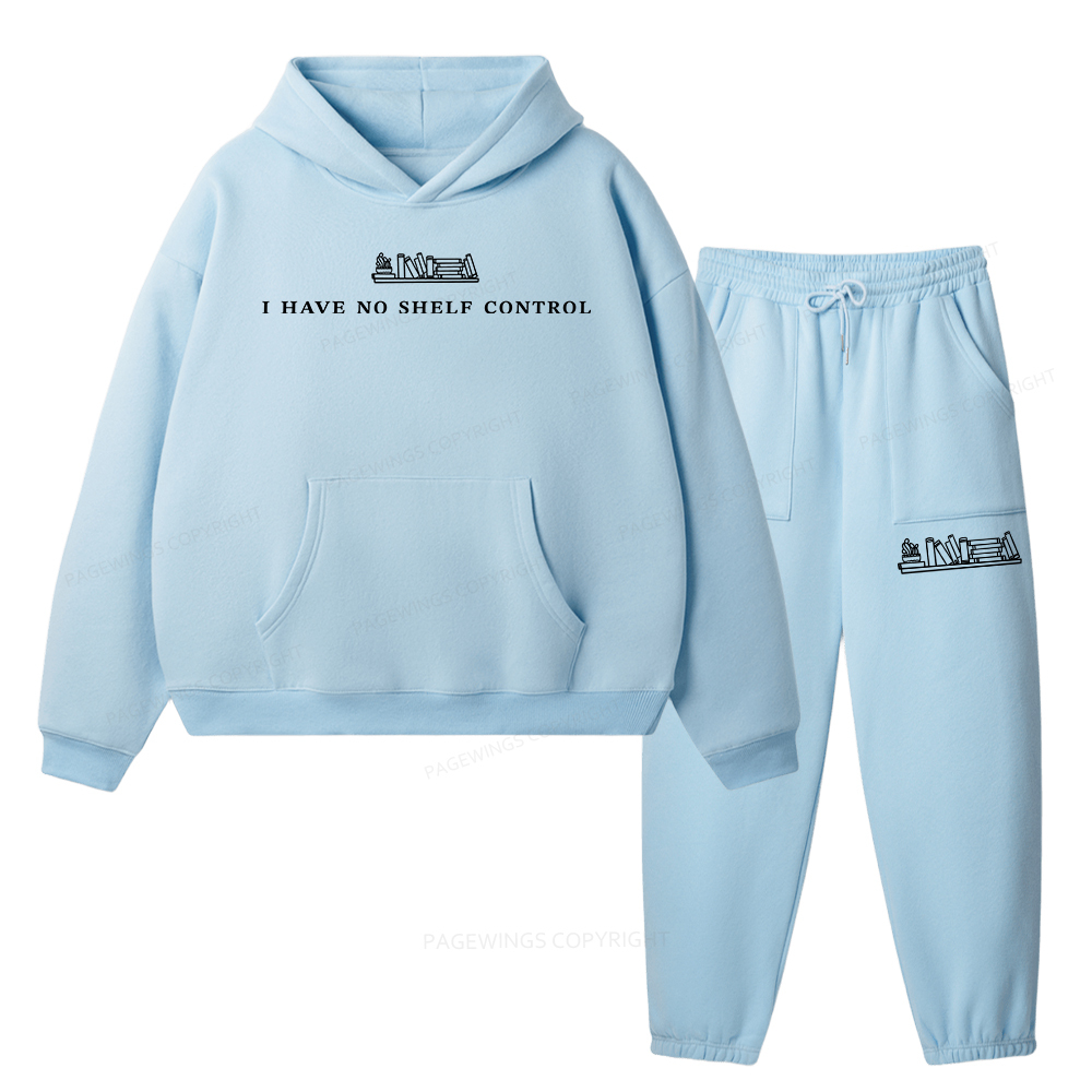 Pagewings I Have No Shelf Control Unisex Fleece Hoodie Set