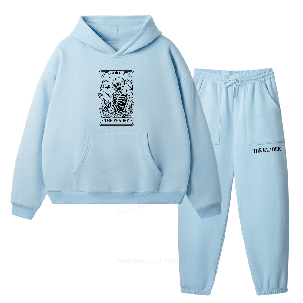 Pagewings Halloween The Reader Tarot Card Unisex Fleece Hoodie Set