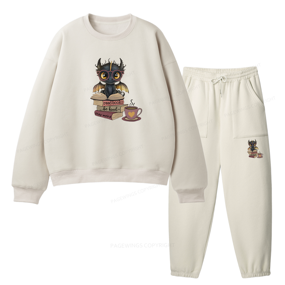 Pagewings Fourth Wing Dargon Unisex Fleece Sweatshirt Set