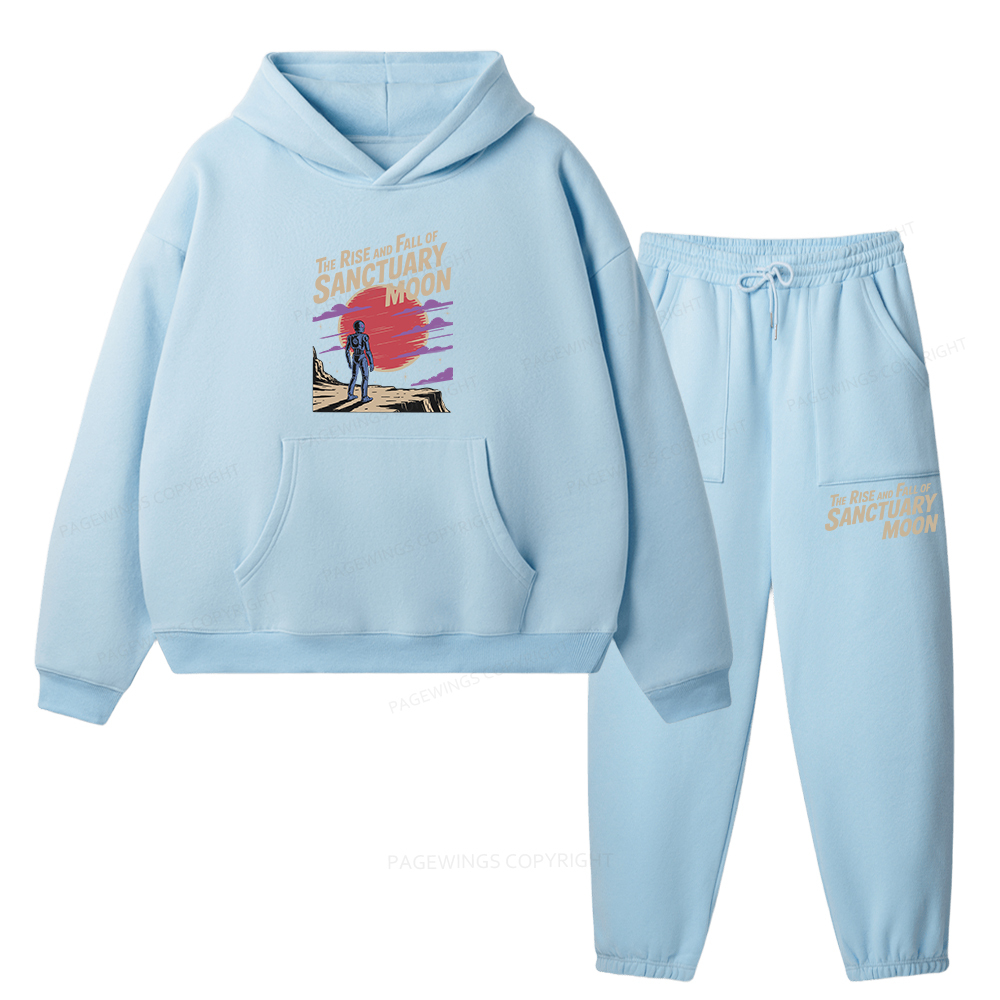 Pagewings The Rise And Fall Of Sanctuary Moon Unisex Fleece Hoodie Set