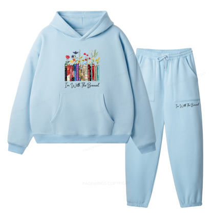 Pagewings I'm With The Banned Flowers Unisex Fleece Hoodie Set