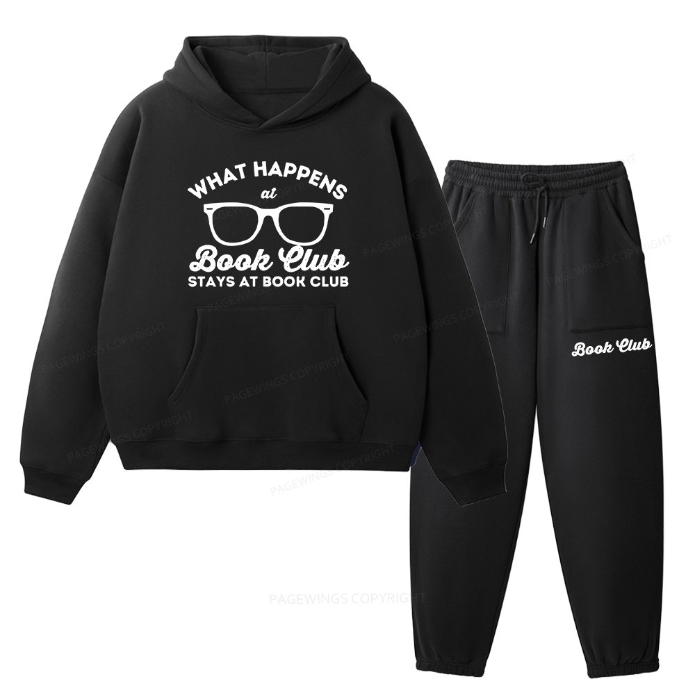 Pagewings What Happens At Book Club Unisex Fleece Hoodie Set