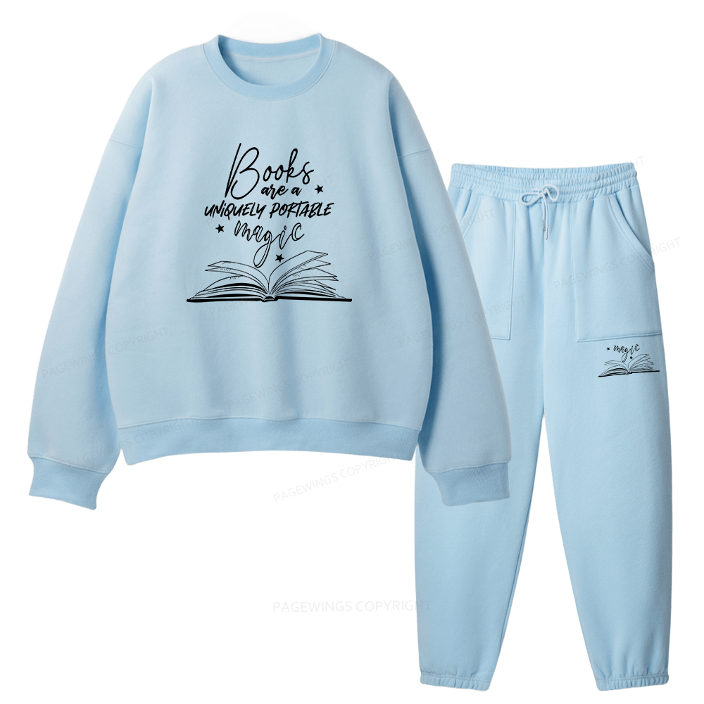 Pagewings Books Are A Uniquely Portable Magic Unisex Fleece Sweatshirt Set