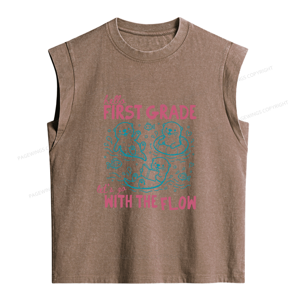 Pagewings Personalized Back to School Women's Washed Tank Top
