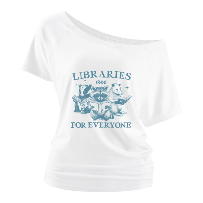 Pagewings Libraries Are For Everyone Off Shoulder Top