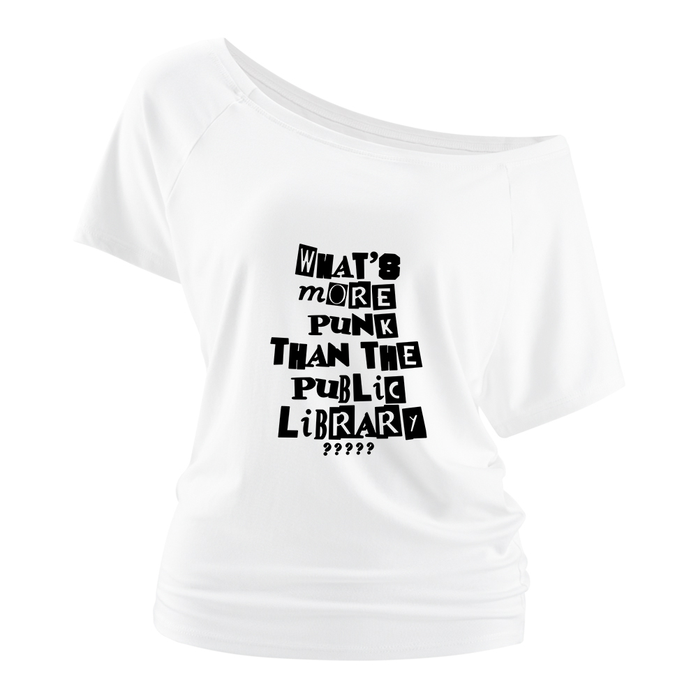 Pagewings What’s More Punk Than The Library Off Shoulder Top