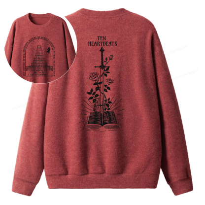 Pagewings Life Before Death Strength Before Weakness Unisex Knit Sweatshirt