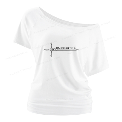 Pagewings You Do Not Yield Women Off Shoulder T-shirts