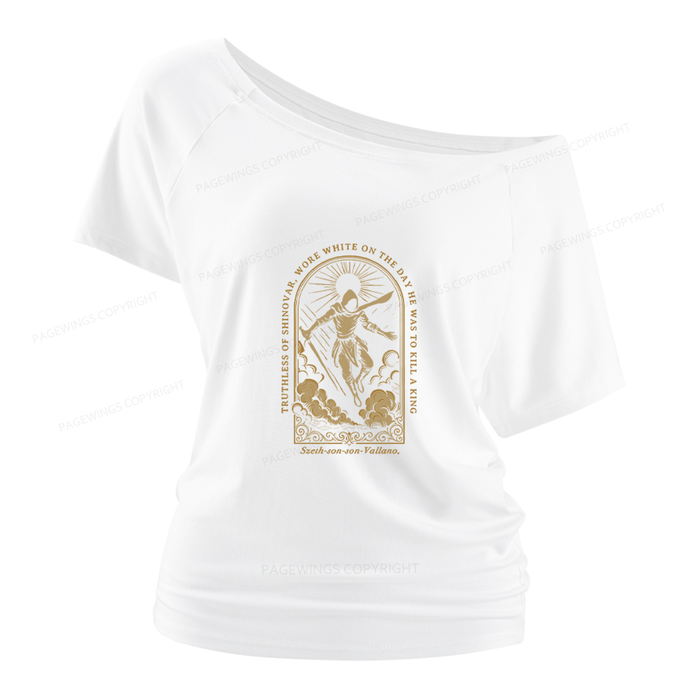 Pagewings Truthless of Shinovar Women Off Shoulder T-shirts