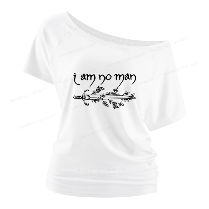 Pagewings I Am No Man Women Off Shoulder T-shirts