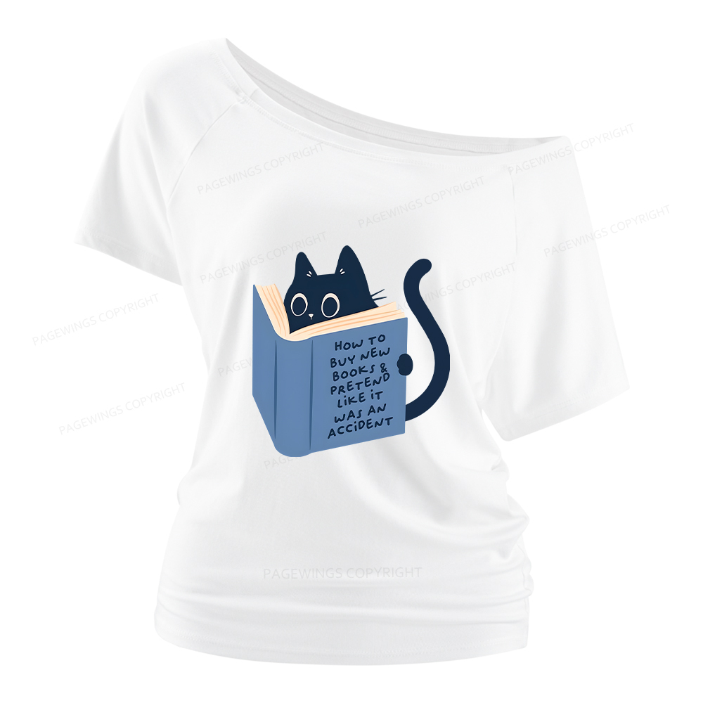 Pagewings How To Buy New Books Women Off Shoulder T-shirts