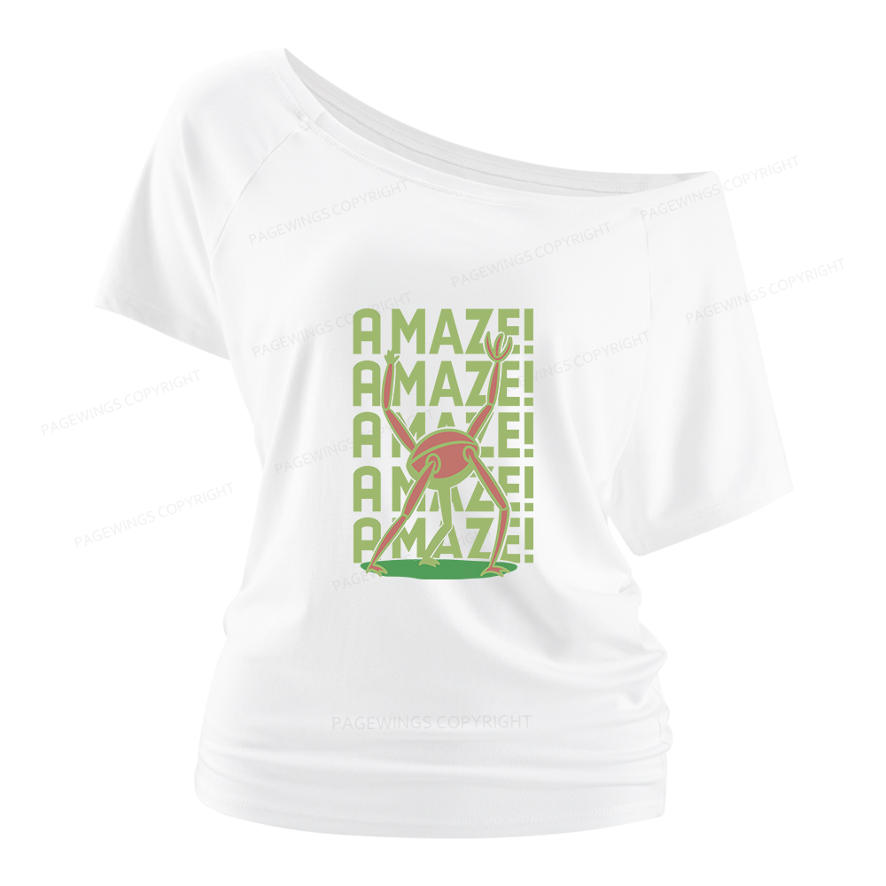 Pagewings Rocky Amaze Women Off Shoulder T-shirts