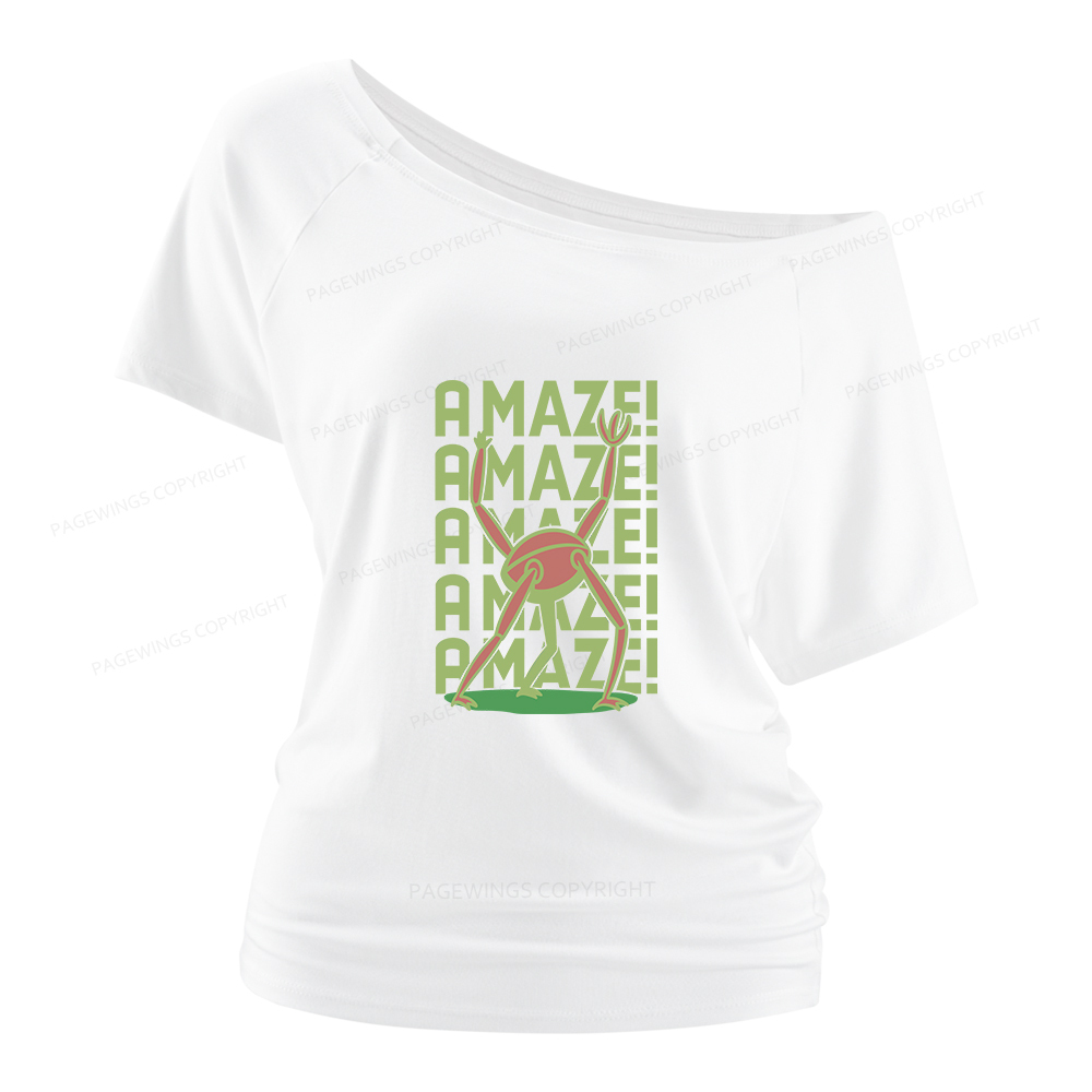 Pagewings Rocky Amaze Women Off Shoulder T-shirts