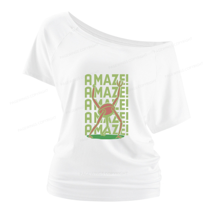 Pagewings Rocky Amaze Women Off Shoulder T-shirts