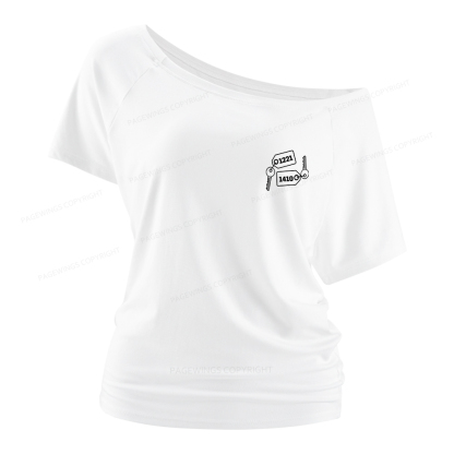 Pagewings Room Numbers Women Off Shoulder T-shirts