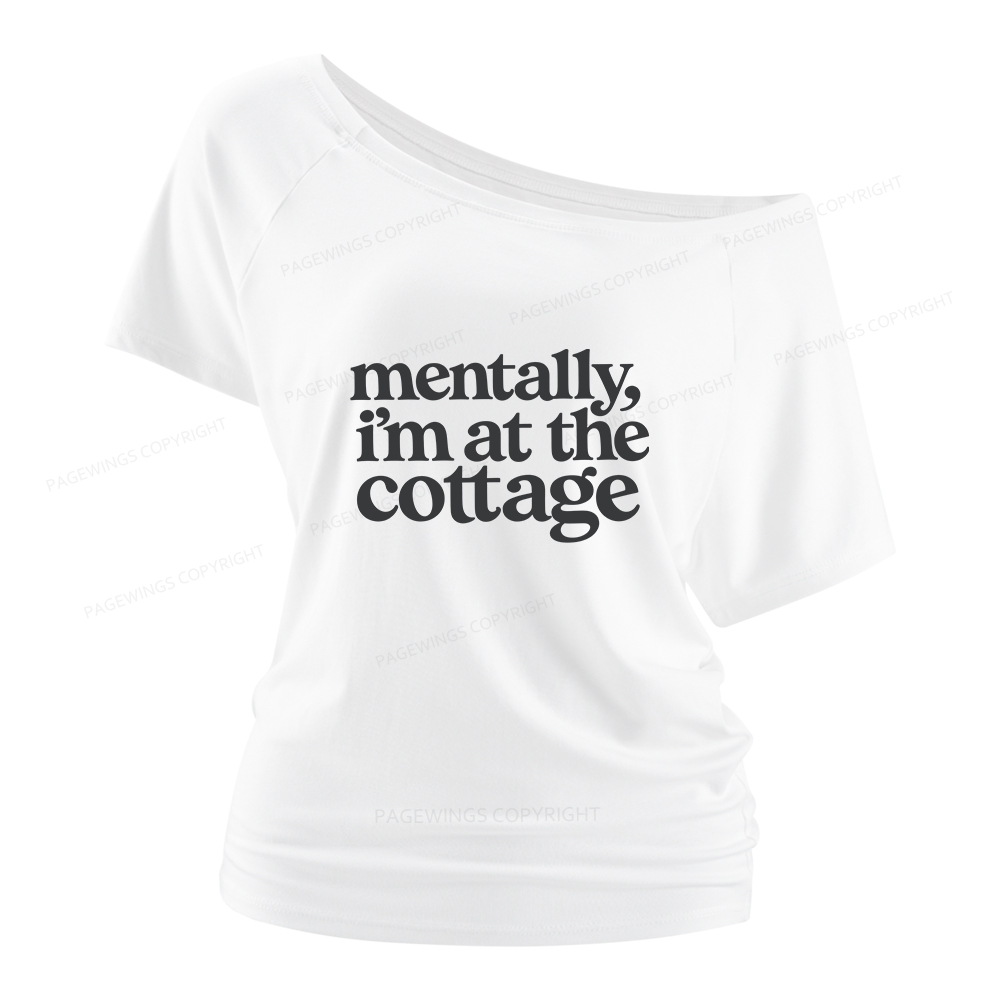 Pagewings At The Cottage Women Off Shoulder T-shirts