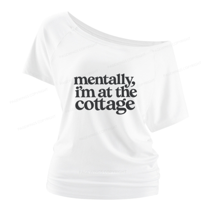 Pagewings At The Cottage Women Off Shoulder T-shirts