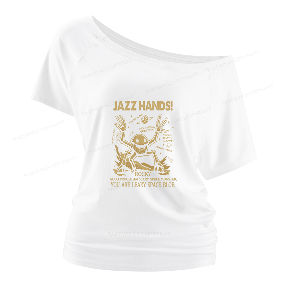 Pagewings You Sleep I Watch Women Off Shoulder T-shirts