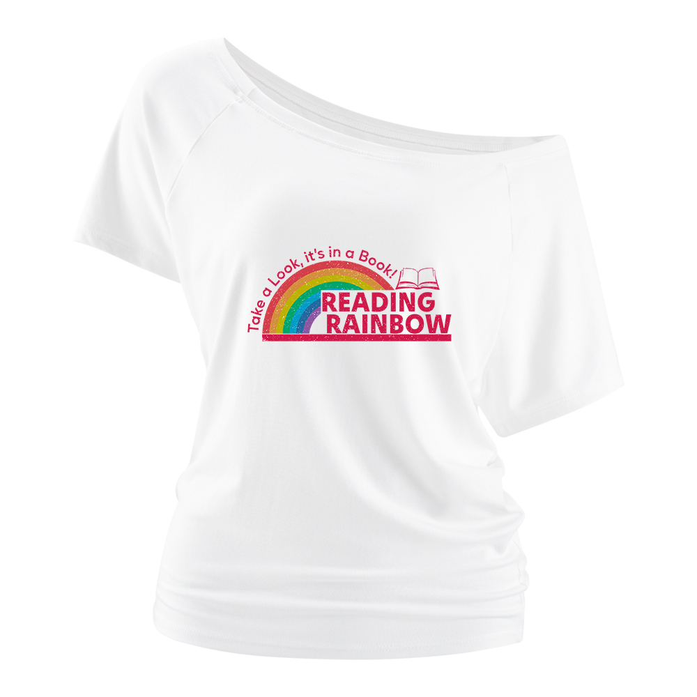 Pagewings Reading Rainbow Off Shoulder Top
