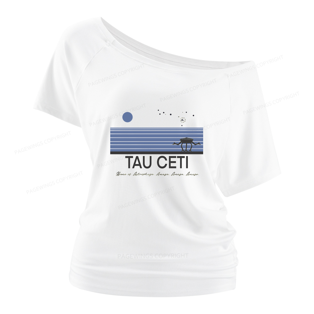 Pagewings Tau Ceti Women Off Shoulder T-shirts