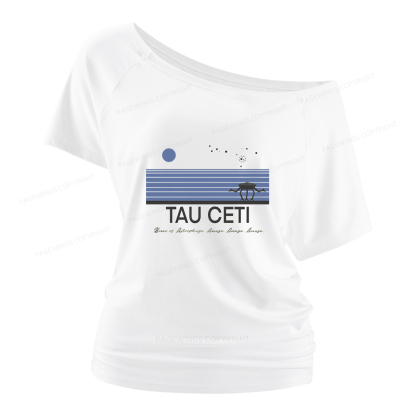Pagewings Tau Ceti Women Off Shoulder T-shirts