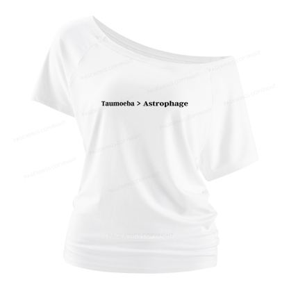 Pagewings Taumoeba Astrophage Women Off Shoulder T-shirts