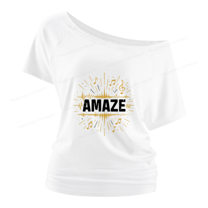 Pagewings Amaze Women Off Shoulder T-shirts