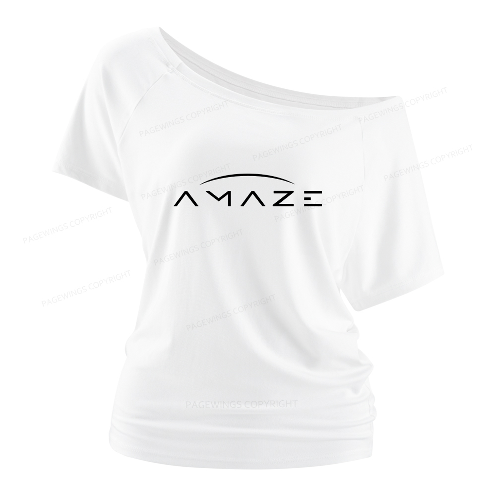Pagewings Amaze Women Off Shoulder T-shirts