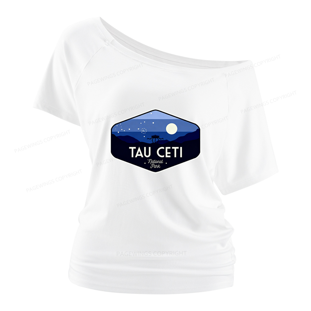 Pagewings Tau Ceti Women Off Shoulder T-shirts