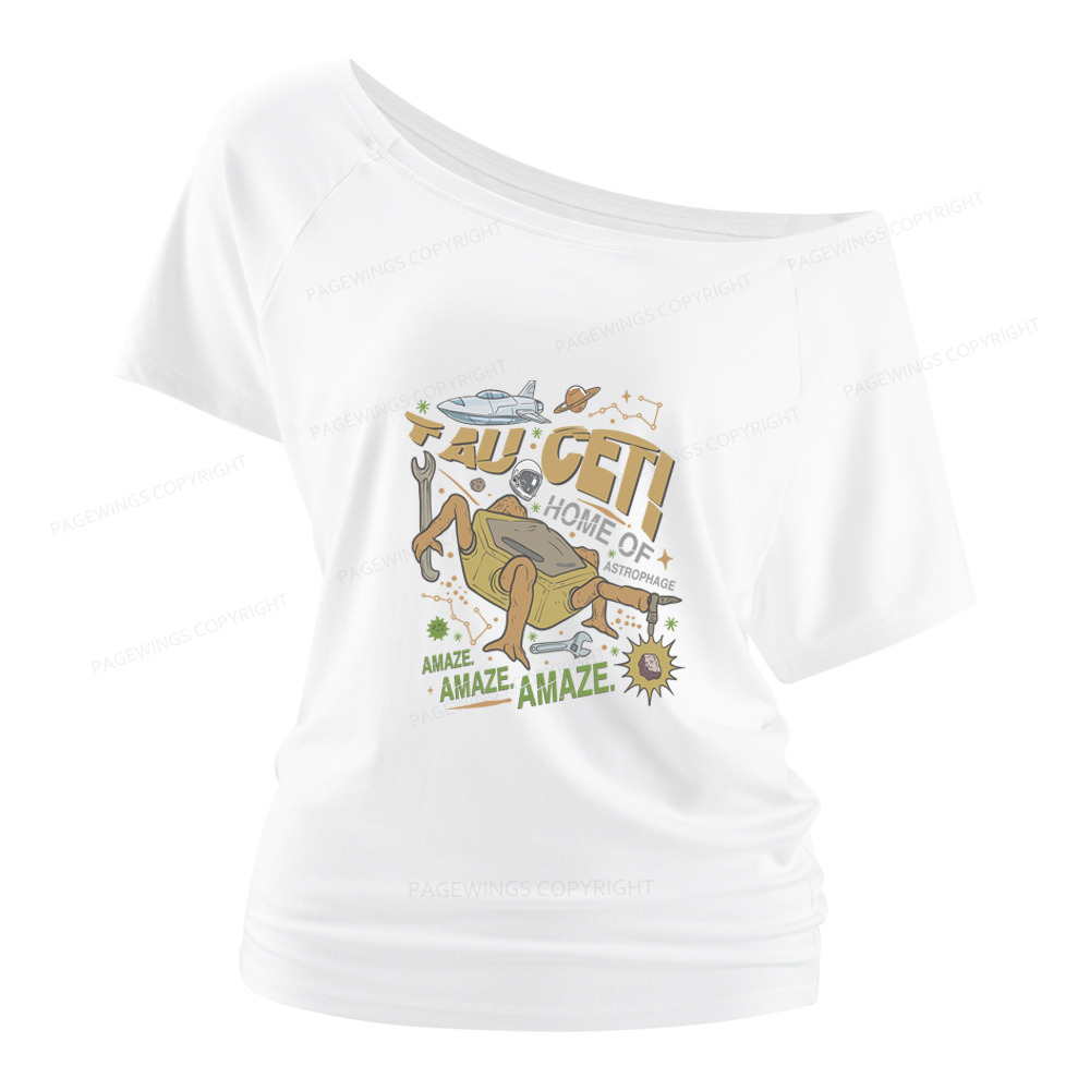 Pagewings Rocky Bookish Women Off Shoulder T-shirts