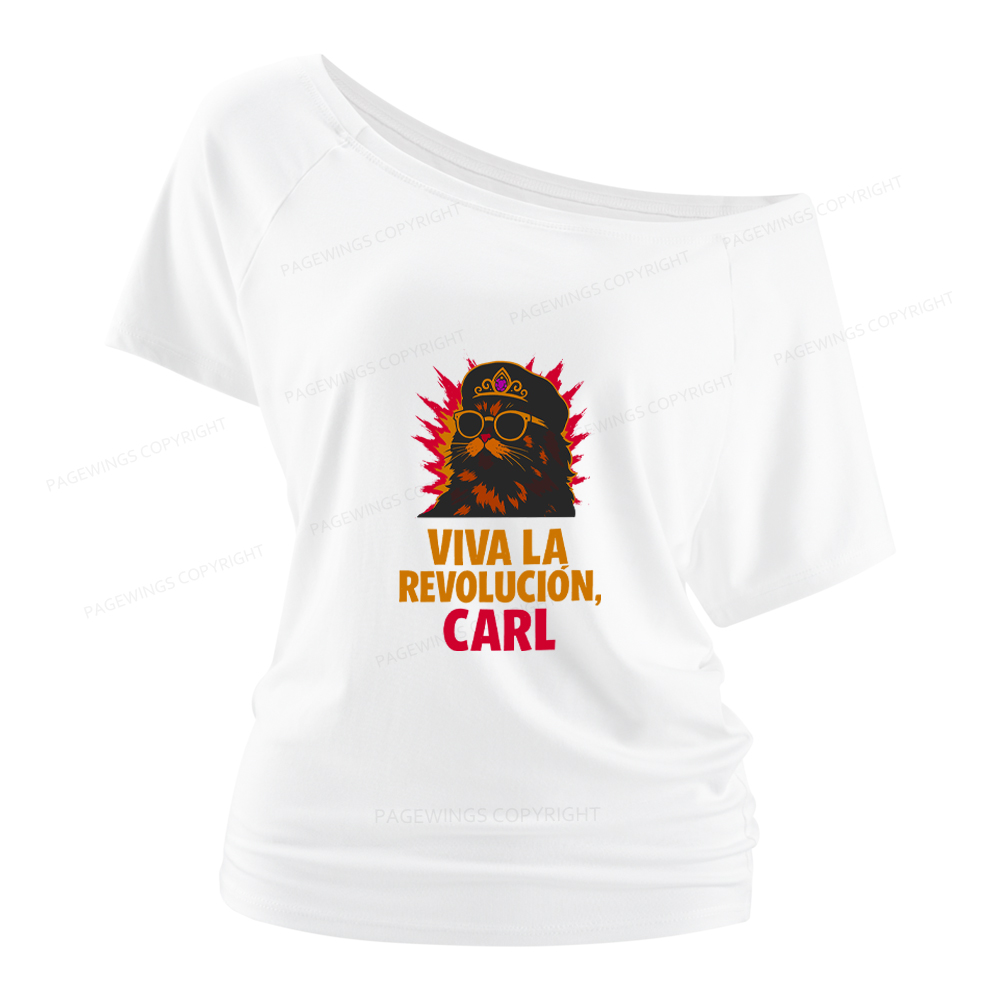 Pagewings Viva La Revolucion Women Off Shoulder T-shirts
