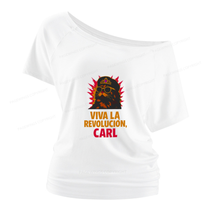 Pagewings Viva La Revolucion Women Off Shoulder T-shirts