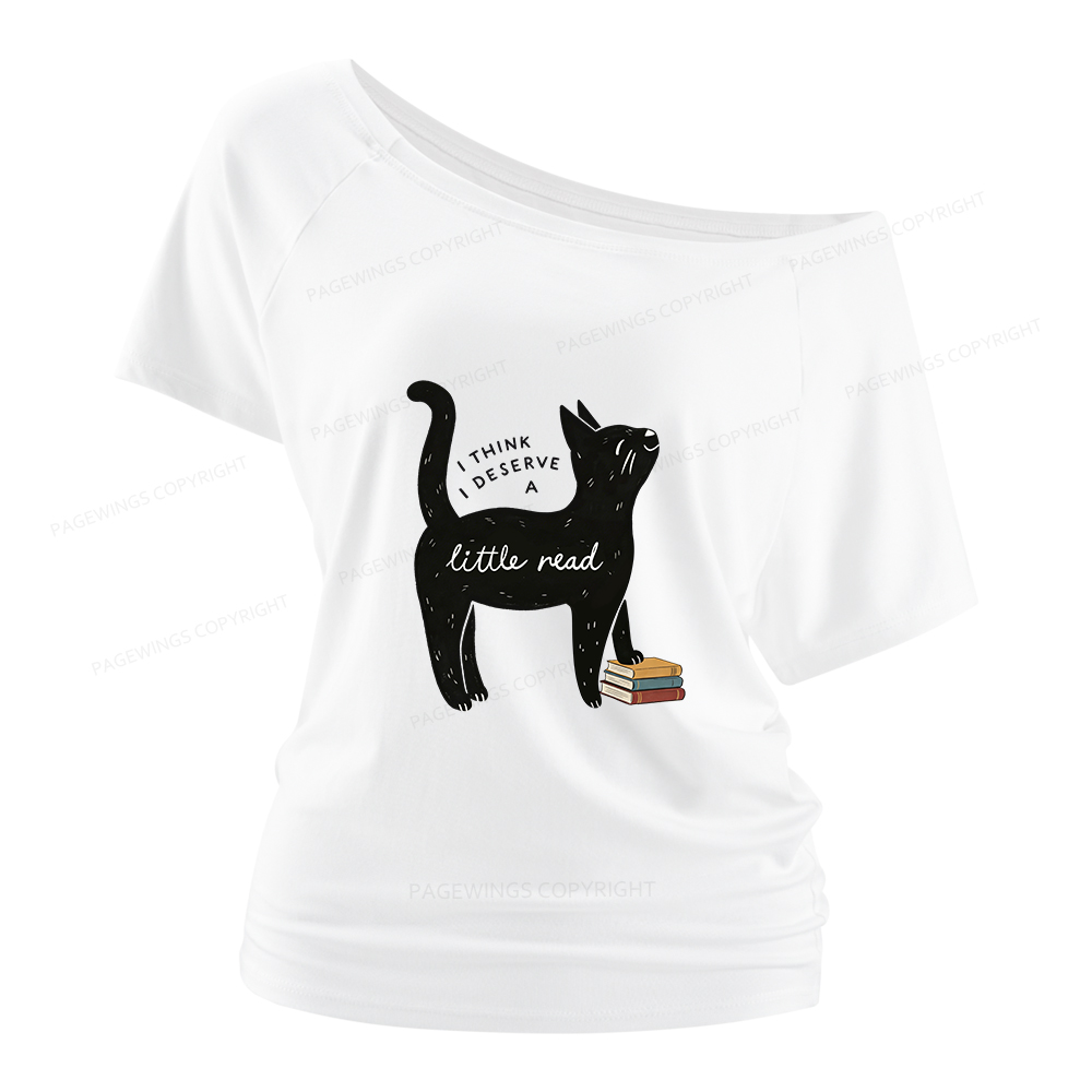 Pagewings Little Read Women Off Shoulder T-shirts