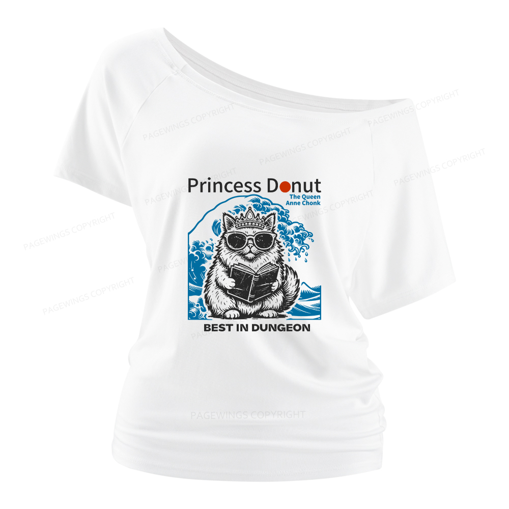 Pagewings Princess Donut Women Off Shoulder T-shirts