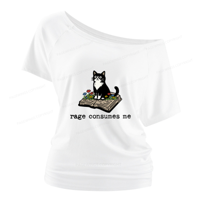 Pagewings Rage Consumes Me Women Off Shoulder T-shirts