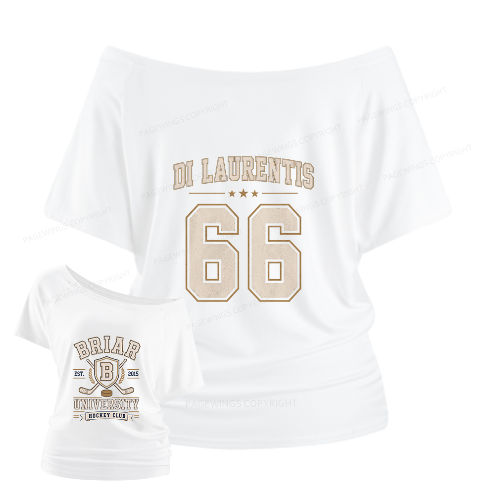 Pagewings Hockey Romance Women Off Shoulder T-shirts