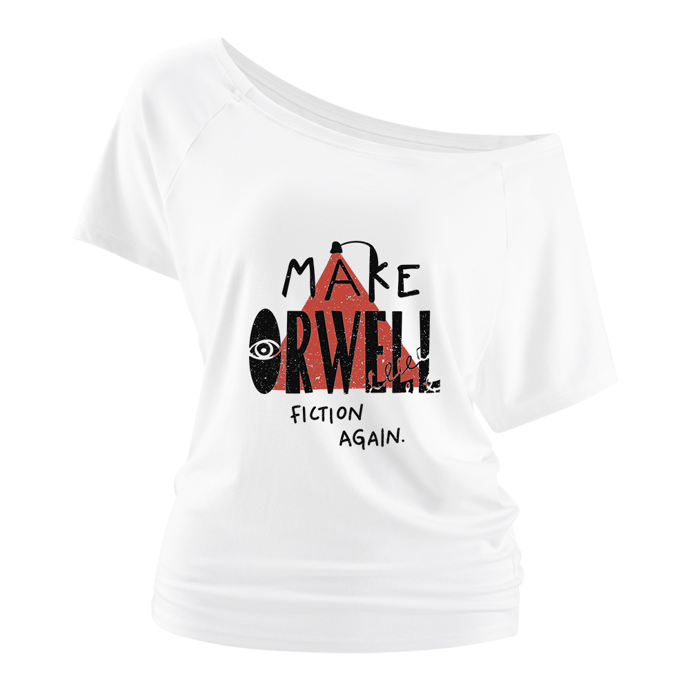 Pagewings Make Orwell Fiction Again Off Shoulder Top
