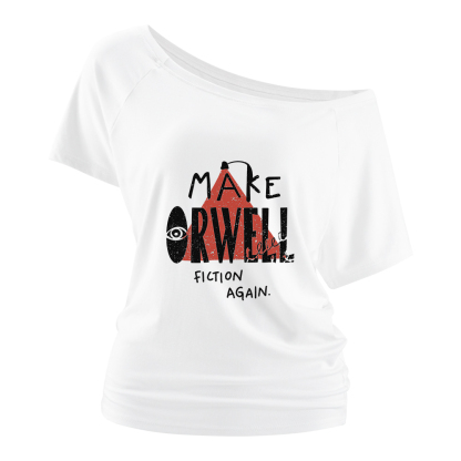 Pagewings Make Orwell Fiction Again Off Shoulder Top