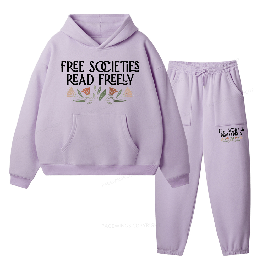 Pagewings Read Freely Unisex Fleece Hoodie Set