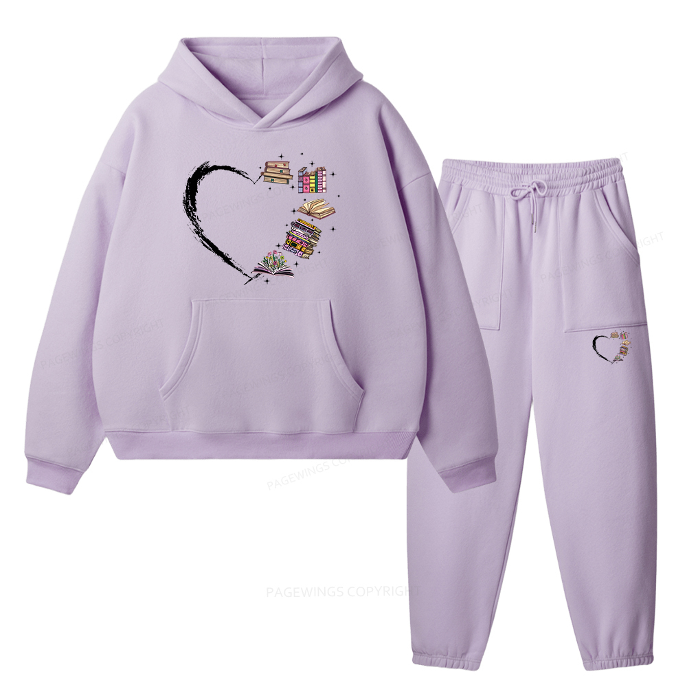 Pagewings Book Lover Unisex Fleece Hoodie Set
