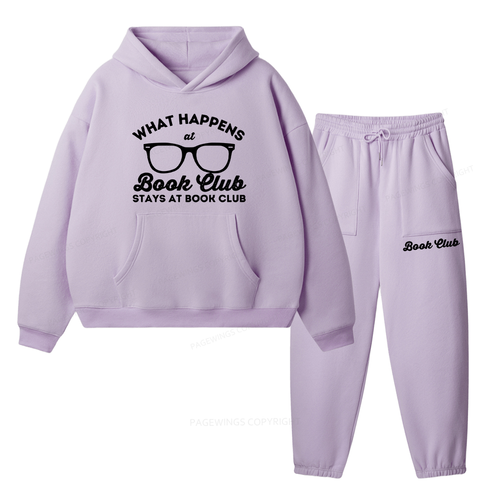 Pagewings What Happens At Book Club Unisex Fleece Hoodie Set