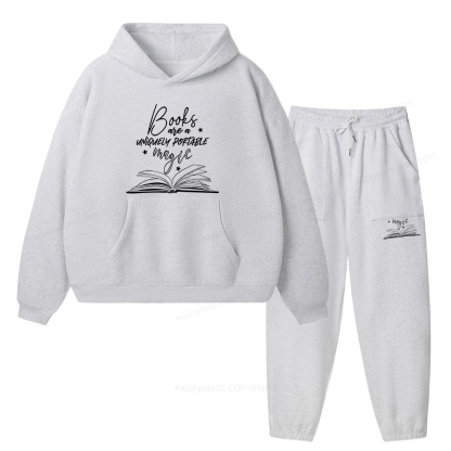 Pagewings Books Are A Uniquely Portable Magic Unisex Fleece Hoodie Set