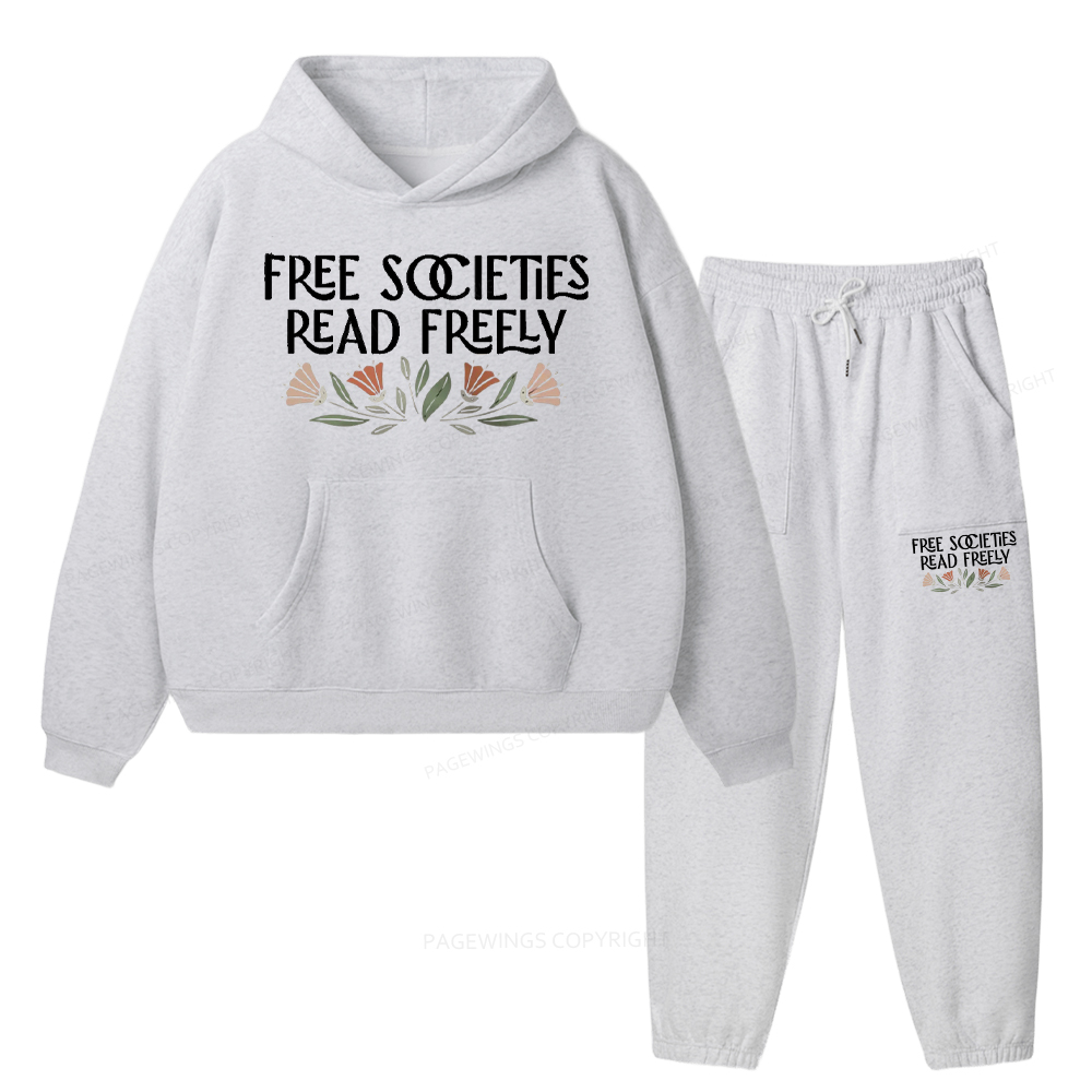 Pagewings Read Freely Unisex Fleece Hoodie Set