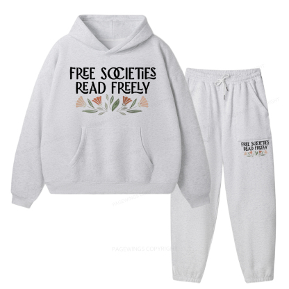 Pagewings Read Freely Unisex Fleece Hoodie Set