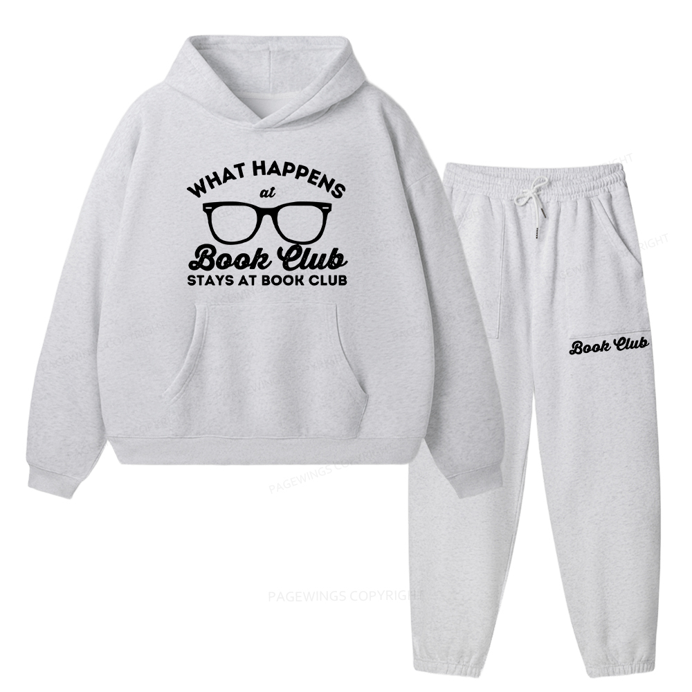 Pagewings What Happens At Book Club Unisex Fleece Hoodie Set