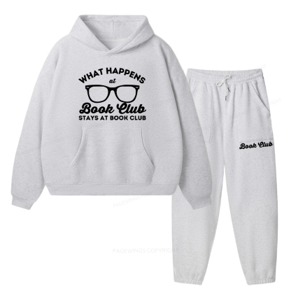 Pagewings What Happens At Book Club Unisex Fleece Hoodie Set